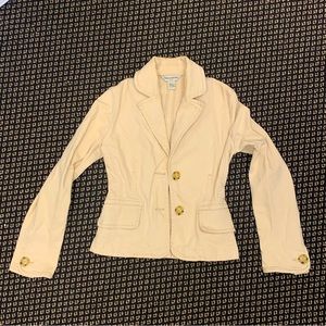 Banana Republic Cream Two Button Blazer size 0